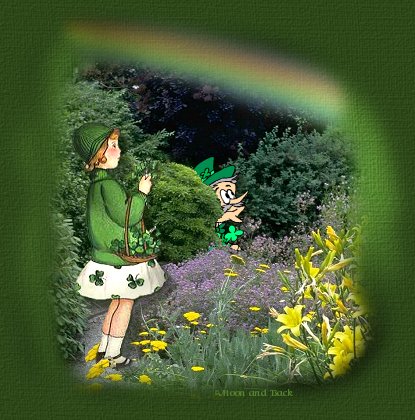 Rainbows, leprechauns, lilys,a four-leafed clover, and a pretty girl...What more could ya ask for?