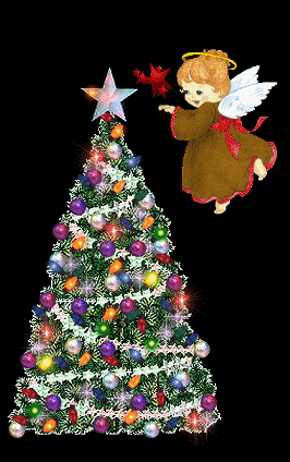 beautiful animated christmas tree