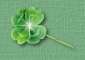A Shamrock...'tis said that Saint Patrick used a clover as a symbol of The Trinity of God.